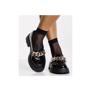 Guess Kimilee Platform‎ Chunky Black Loafer Y2K Grunge Size 8.5